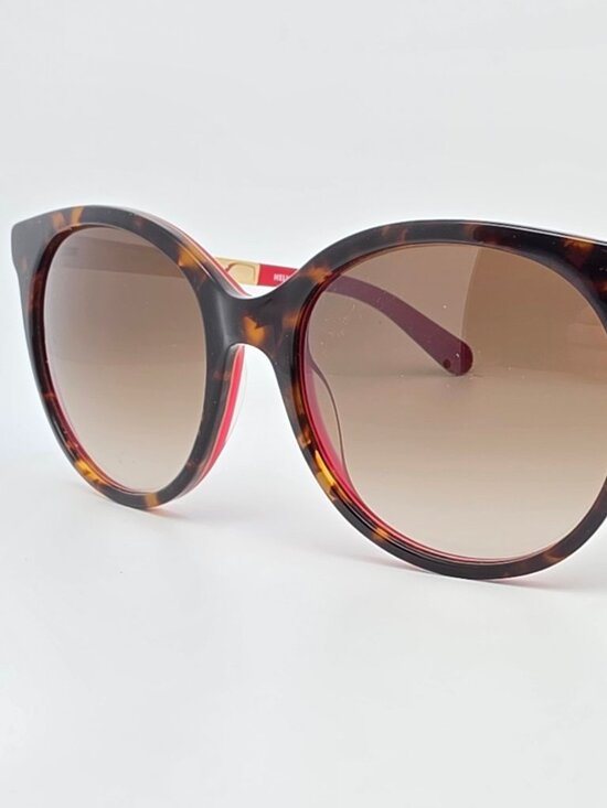 Kate Spade New York Amaya Havana Pink Frame Brown Gradient Lens Sunglasses 53mm main image 6